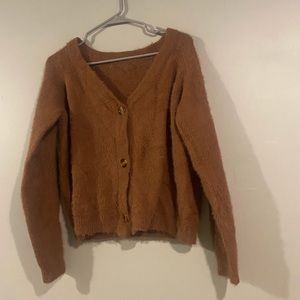 ⭐️ 3 for $10 Button up brown sweater